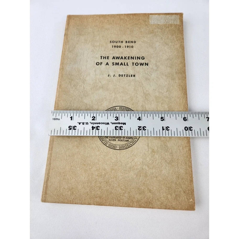 Historical South Bend St Joseph County Indiana Books Detzler Signed Vtg Ancestry